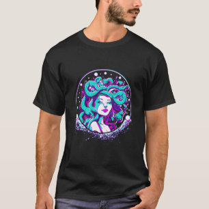 Medusa And Vaporwave Medusa With Greek Mythology T-Shirt