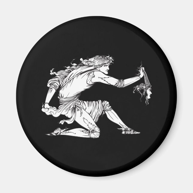 Medusa Aubrey Beardsley Magnet (Front)