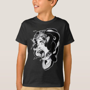 Medusa Blackwork Tattoo Flash  T-Shirt
