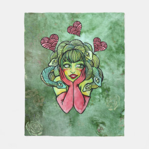 Medusa fleece blanket