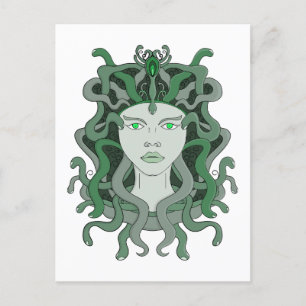 Medusa Gorgo Snake Gorgon Monster Greek Mythology Postcard