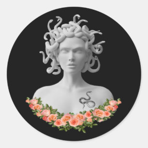 Medusa Gorgon Greek Mythology Classic Round Sticker