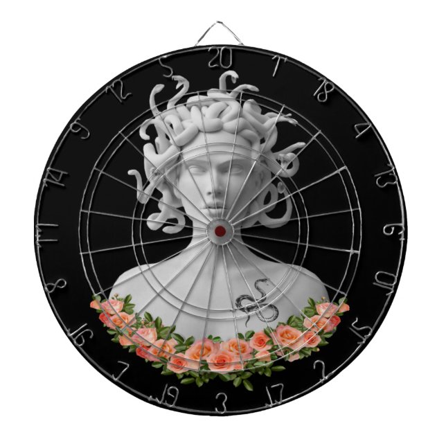 Medusa Gorgon Greek Mythology Dartboard (Front)