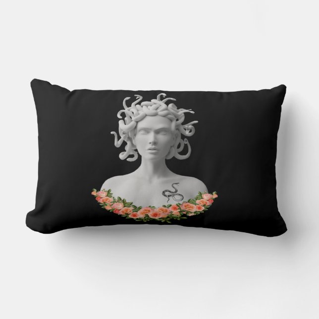 Medusa Gorgon Greek Mythology Lumbar Cushion (Front)