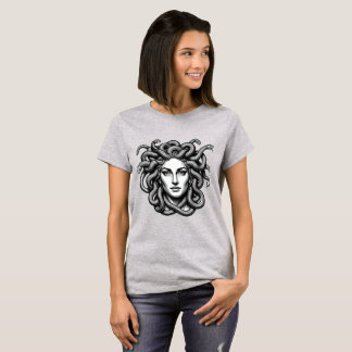 Medusa Gorgon Snake Hair Mythology Art Gift T-Shirt