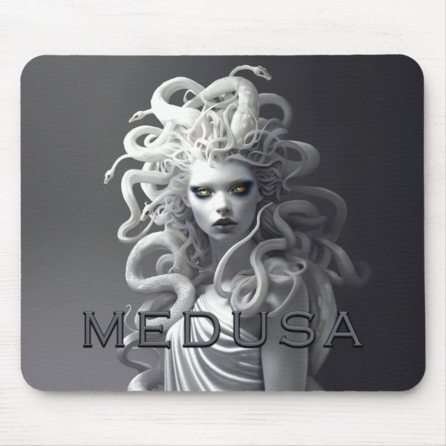 Medusa, Greek Mythology Snake Goddess, Gorgon #2 Mouse Pad (Front)