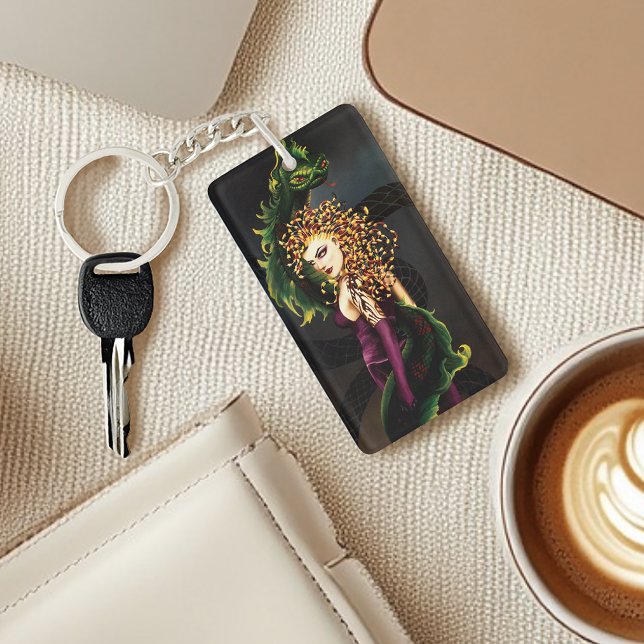 Medusa Greek Mythology Snake Gorgon  Key Ring (Creator Uploaded)