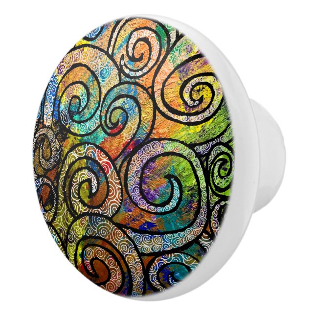 Medusa Hair Ceramic Knob (Right)