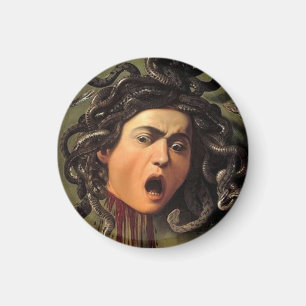 Medusa Head By Caravaggio Magnet