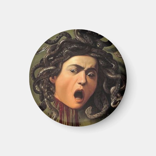 Medusa Head By Caravaggio Magnet (Front)