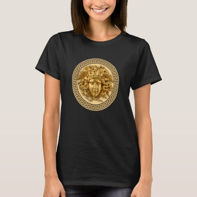 Medusa Head Myth Gorgon Snake Hair Greek Mythology T-Shirt (Front)