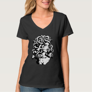 Medusa Head Snake Hair Greek Mythology Ancient Lov T-Shirt
