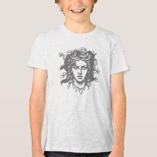 Medusa Head with Snakes Tri-Blend Shirt