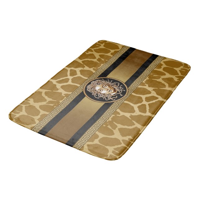 Medusa luxury Giraff Print Bath Mat (Angled)