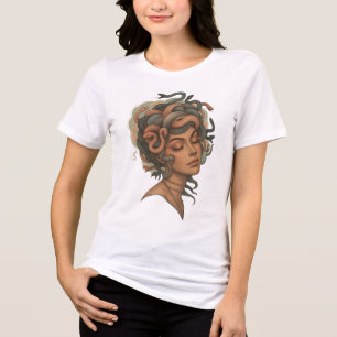 Medusa Muse – Serpent Queen Aesthetic  Tri-Blend Shirt