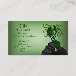 Medusa On The Rocks Business Card