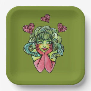 Medusa paper plate