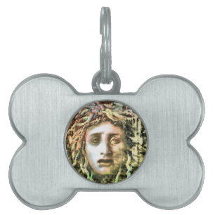 Medusa Portrait of a Gorgon Pet ID Tag