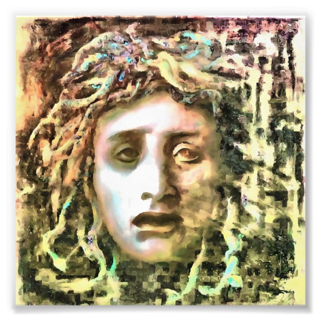 Medusa Portrait of a Gorgon Photo Print (Front)
