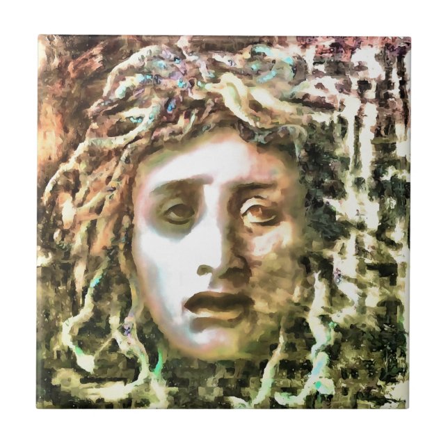 Medusa Portrait of a Gorgon Tile (Front)