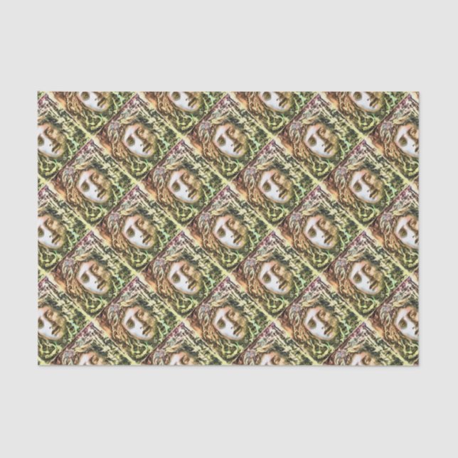 Medusa Portrait of a Gorgon Tissue Paper (Front)