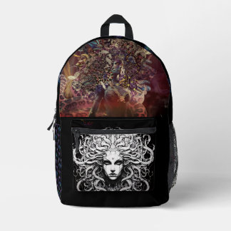 Medusa printed backpack