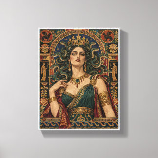Medusa regal canvas print