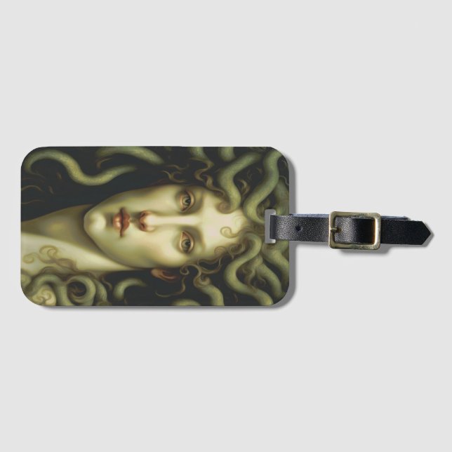 Medusa Renaissance Style Luggage Tag (Front Horizontal)