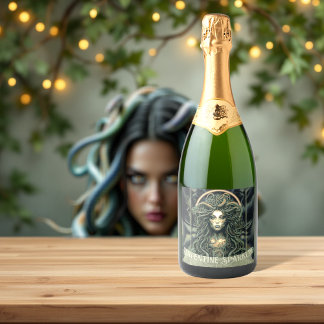 Medusa’s Gaze Sparkling Wine Label