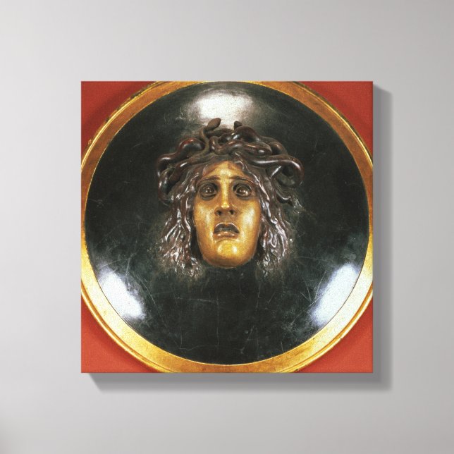 Medusa shield canvas print (Front)