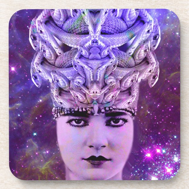 Medusa Snake Woman Coaster (Front)