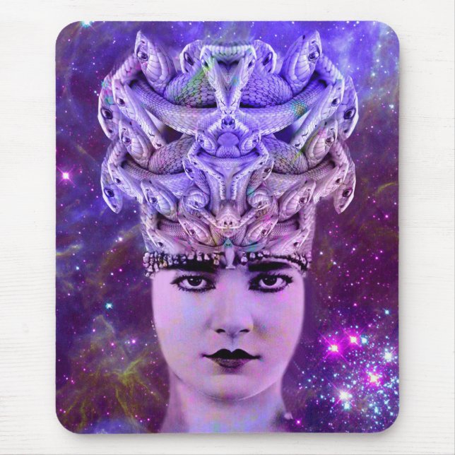 Medusa Snake Woman Mouse Pad (Front)