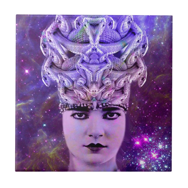Medusa Snake Woman Tile (Front)