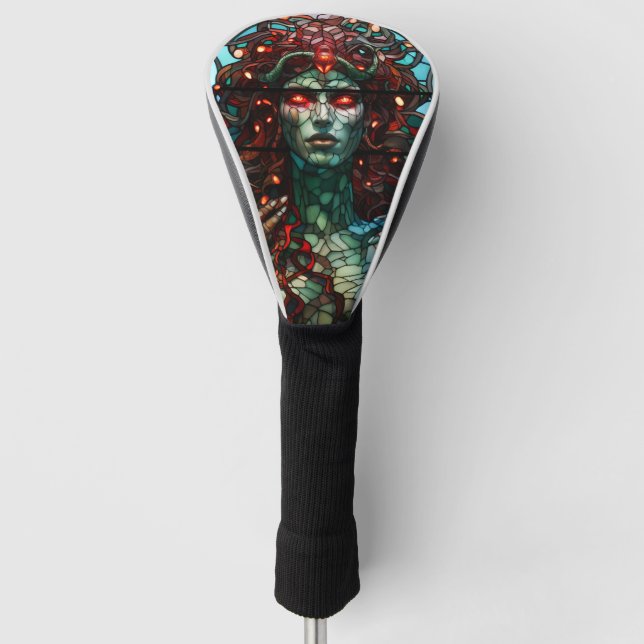 Medusa - Stained Glass Window Tiffany Style Golf Head Cover (Front)