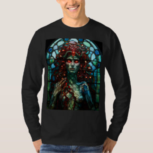 Medusa - Stained Glass Window Tiffany Style T-Shirt
