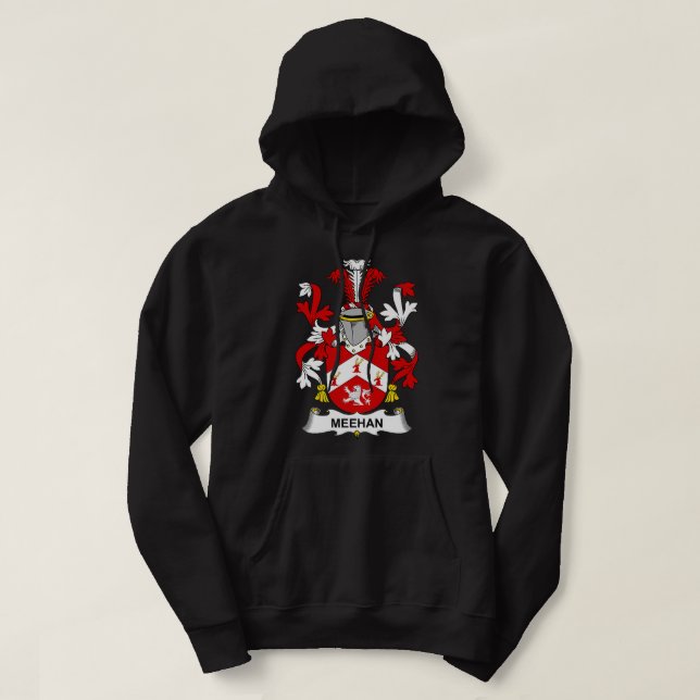 Meehan Coat of Arms  Family Crest Premium  Hoodie (Design Front)