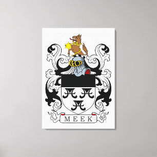 Meek Family Crest Canvas Print