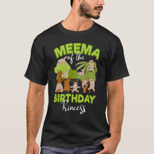 Meema Of The Birthday Princess Sloth Bday Party Ce T-Shirt