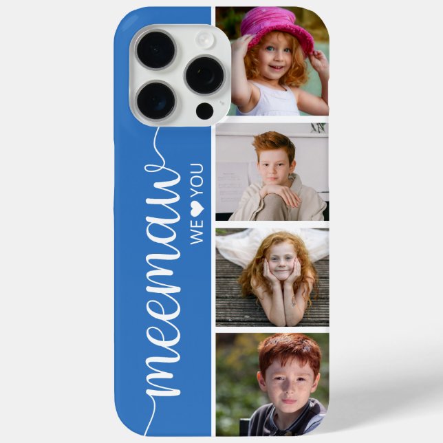 Meemaw 4 Photo Case-Mate iPhone Case (Back)