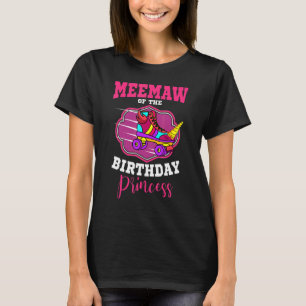 Meemaw Of The Birthday Princess Roller Skates Bday T-Shirt