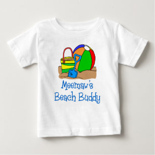 Meemaw's Beach Buddy Baby T-Shirt