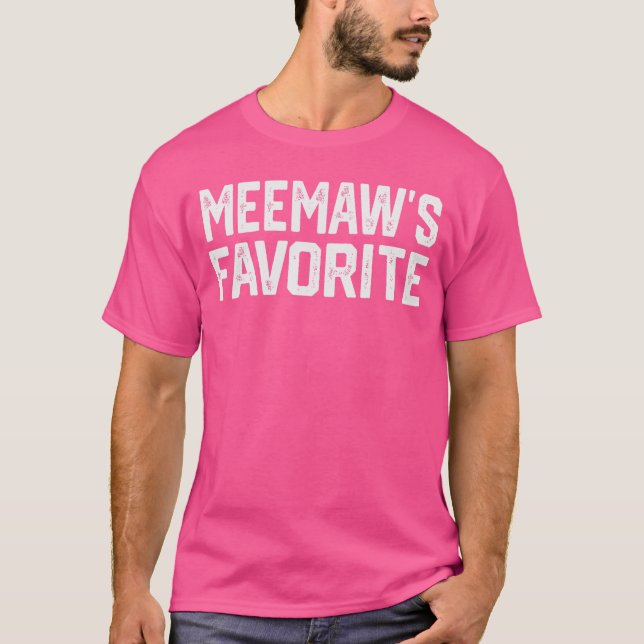MeemawS Favorite Funny Grandparent Grandchild Vint T-Shirt (Front)