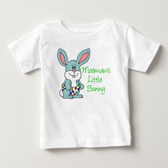 Meemaw's Little Bunny Baby T-Shirt (Front)