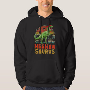 Meemawsaurus Rex Dinosaur Family Matching Hoodie