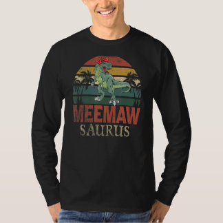 Meemawsaurus Rex Dinosaur Meemaw Saurus Family T-Shirt