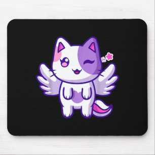 Meemeow Cute Cat Plu-shirt  Mouse Pad
