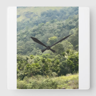 Meemure Rainforest Sri Lanka Coffee Mug - Knuckles Square Wall Clock