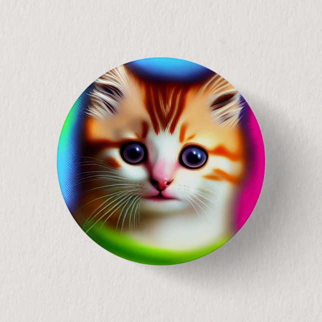 Meeow! 3 Cm Round Badge (Front)