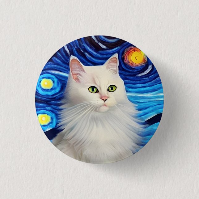 Meeow! 3 Cm Round Badge (Front)