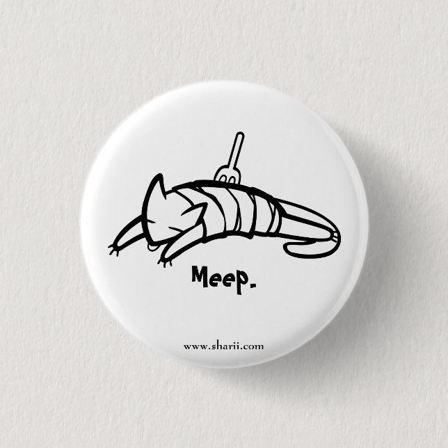 Meep! 3 Cm Round Badge (Front)